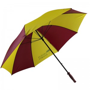 190T vải golf pongee hướng dẫn sử dụng ô golf mở với logo tùy chỉnh in