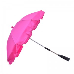 xe đẩy em bé màu hồng kẹp ô trong 14 inch
