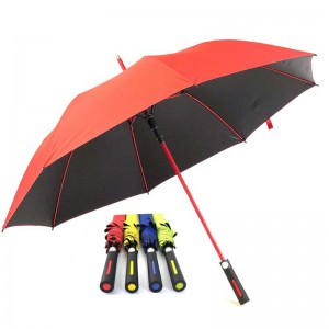 27 inch quảng cáo khung sợi thủy tinh đầy màu sắc Ô dù Golf Một lớp Tự động mở ô