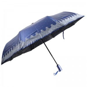 Chất liệu đặc biệt màu xanh phủ UV 3 lần Tự động mở và tự động đóng ô