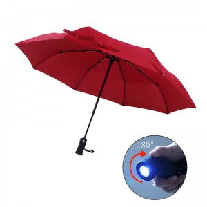 Tay cầm dùi cui 3 lần tự động mở và tự động đóng chức năng che mưa