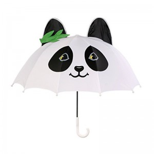 17 inch vải pongee an toàn tự động mở trẻ nhỏ gấu trúc thuận lợi quà tặng ô dễ dàng mang theo
